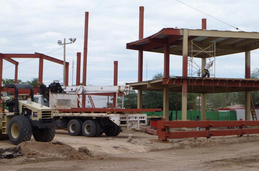 Plaza Bicentenario Hermosillo — estructura metálica comercial SQ Tech